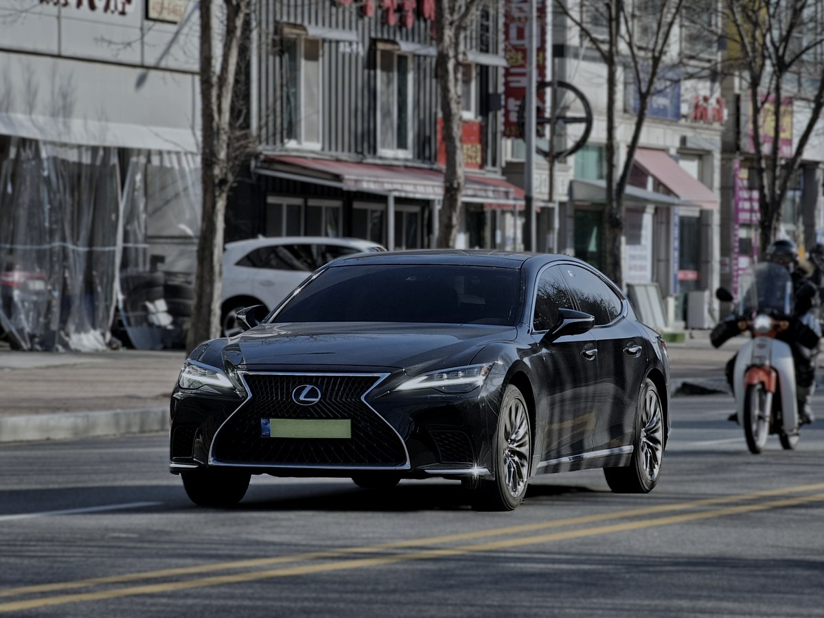 2024 Lexus LS in black — Flagship Sedans chauffeur vehicle seating 3 passengers